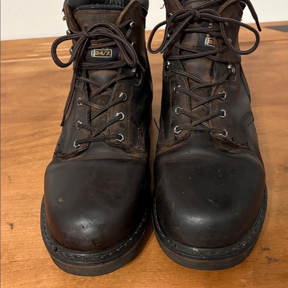 Timberland PRO Men\'s Dark Brown Leather Boots Size 14.5 main image 10